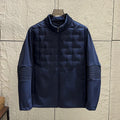Men's Lightweight Outdoor down Jacket Stand Collar Filled Vest Casual Fashion Warm Windproof All-Match Winter Poly Fiber