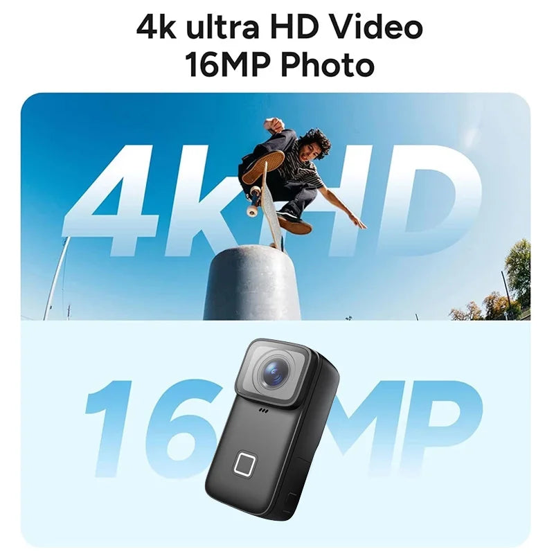SJCAM C200 Pro 4K Action Camera with Portable Body 5M Waterproof FHD GYRO Video Body 5G WiFi Night Vision