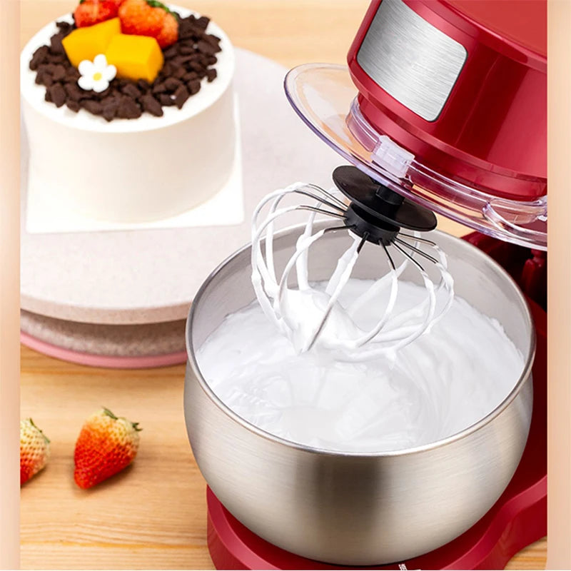 3/3.5L Bowl Stand Mixer Electric Chef Machine Flour Mixing Blender Food Processor Kneading Cake Bread Dough Whisk Eggs Beater EU