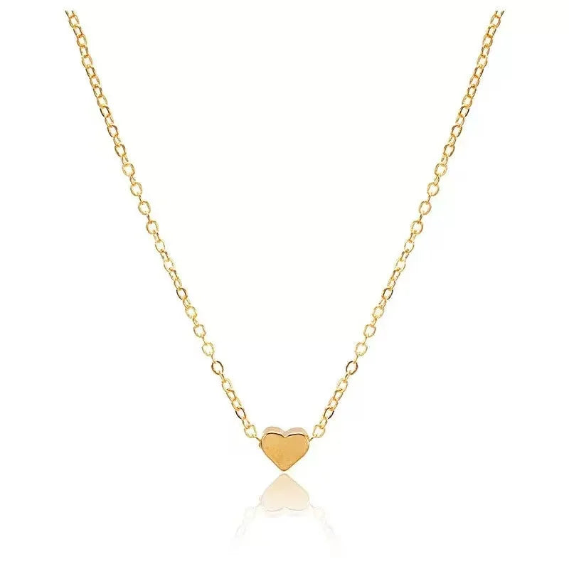 Fashion Exquisite Love Women's Necklace, imple Style Alloy Love Clavicle Pendant, Suitable For Temperament Women Jewelry Gifts