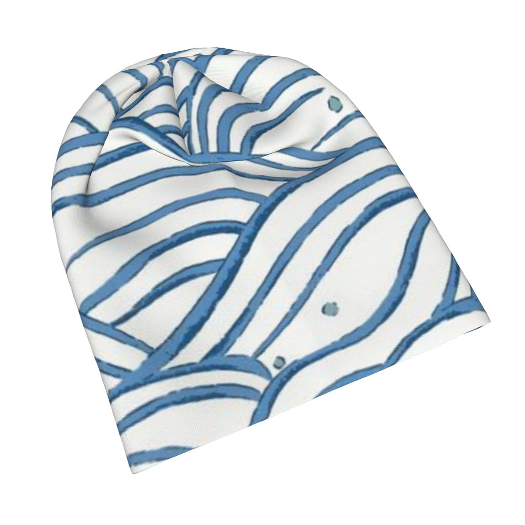 Blue (12) Outdoor Caps For Men Women Sea Wave Ski Caps Soft Bonnet Hats Skullies & Beanies Hat