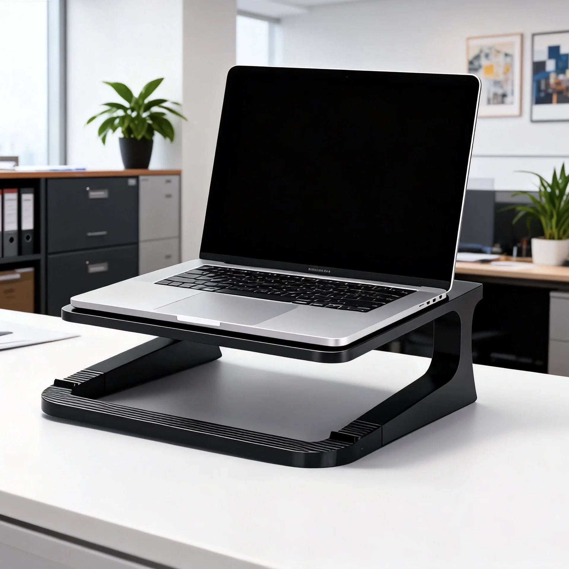 Portable Laptop Stand with Height Adjustment Detachable Design for Better Cooling