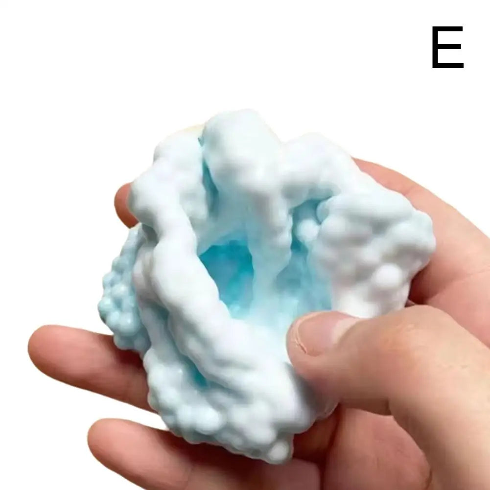 Slow Rising Squishy Ball Ice Skin Ultra Thin Super Soft Sticky Sensory Stress Relieving Toy Fidget Decompression Kids Teens Adul