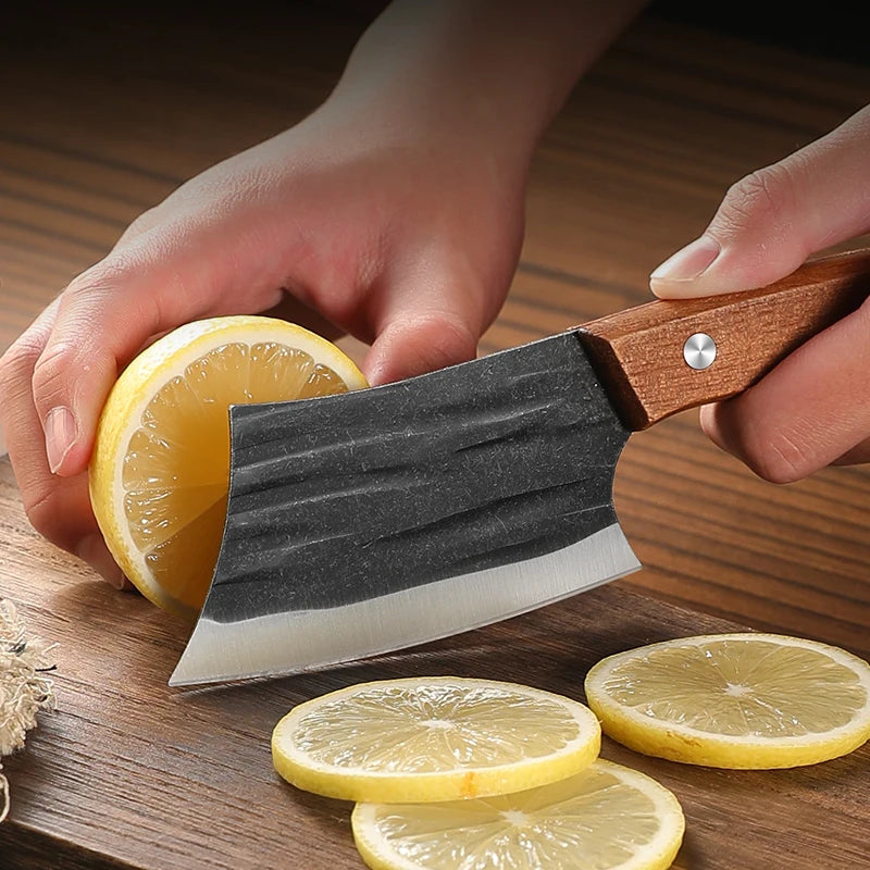 Cleaver Knife Slicing Fish Meat Vegetables Boning Butcher Knife Stainless Steel Wooden Handle Kitchen Knives Chef Cooking Knifes