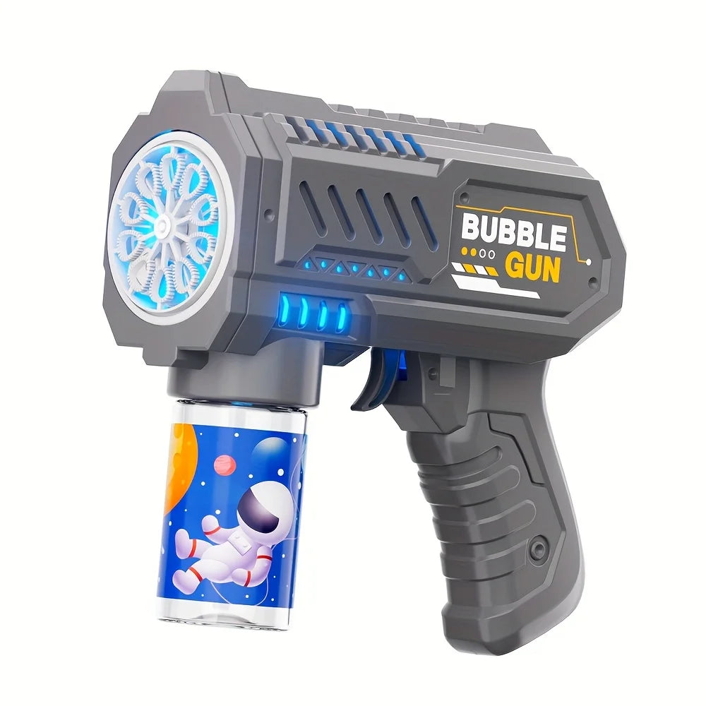 Bubble Gun, Automatic Bubble Machine Children No-spill bubble toy Portable Park Bubble Blower for Kids （without bubble solution）