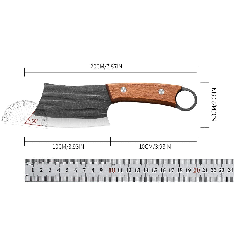 Cleaver Knife Slicing Fish Meat Vegetables Boning Butcher Knife Stainless Steel Wooden Handle Kitchen Knives Chef Cooking Knifes