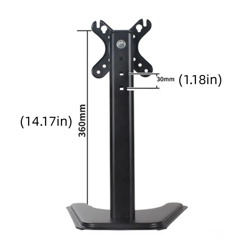 Adjustable Desktop Monitor Holder 14-32 Inches Portable Computer Monitor Stand Large Base Increase Height