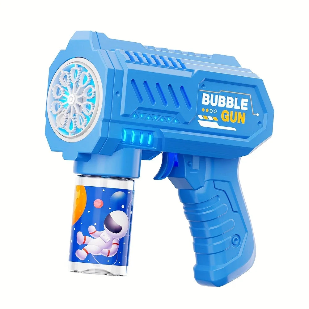 Bubble Gun, Automatic Bubble Machine Children No-spill bubble toy Portable Park Bubble Blower for Kids （without bubble solution）